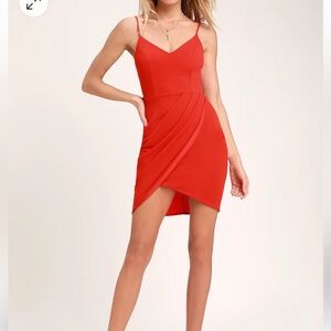 Lulus Body Con Dress Blue Red